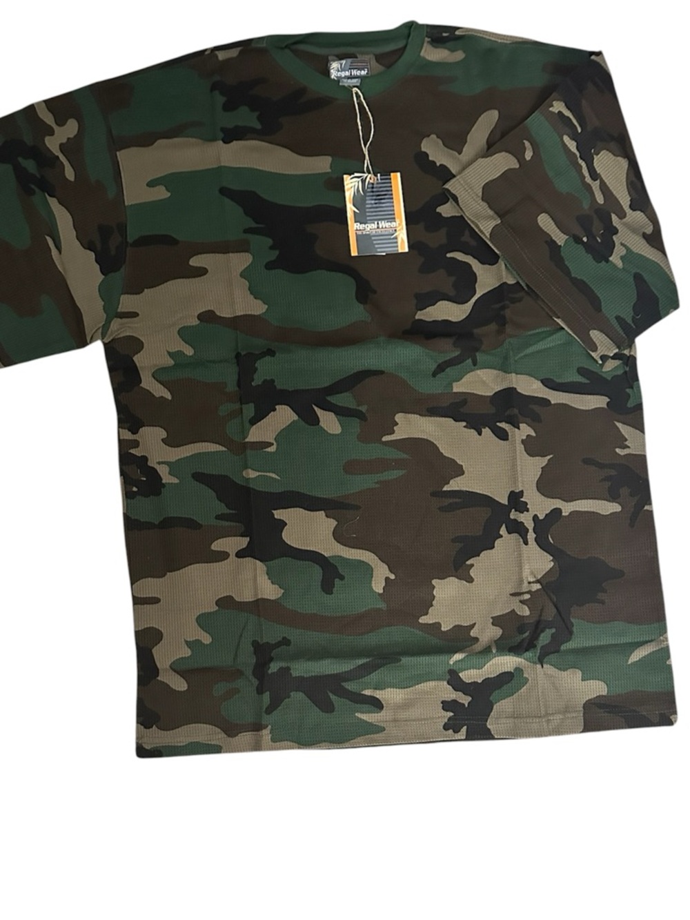 Regal Wear Men's (Unisex) NWT Camo Short Sleeve Tee - Green Woodland